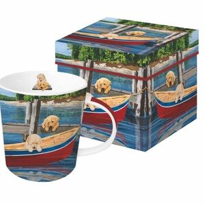 Lakeside Puppies Gift Mug with matching decorative Dog Box